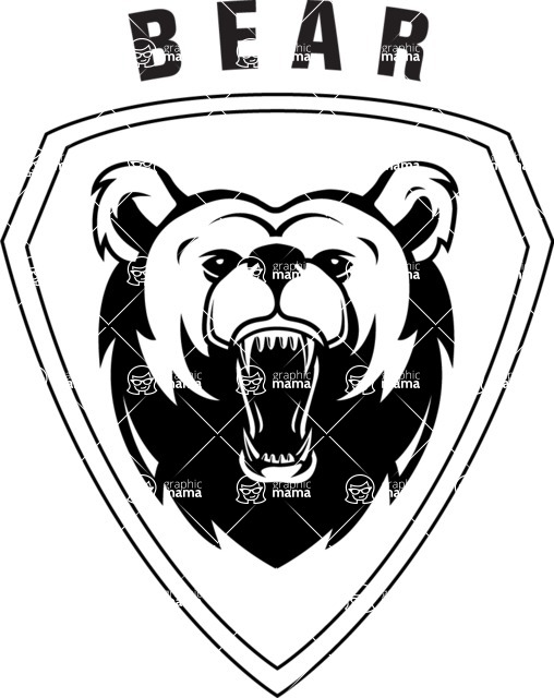 Vector Mascot Collection - Sport Team Bear Mascot Emblem